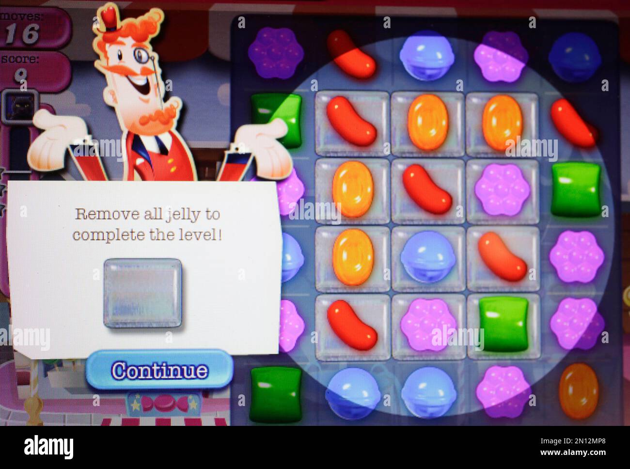 candy crush online entertainment Stock Photo - Alamy