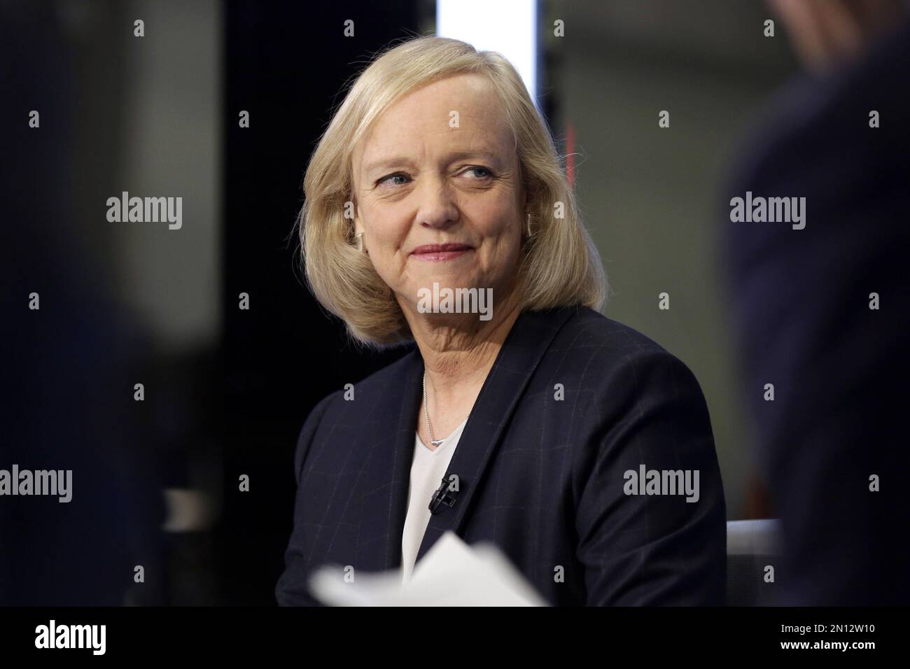Hewlett Packard Enterprise President and CEO Meg Whitman is interviewed
