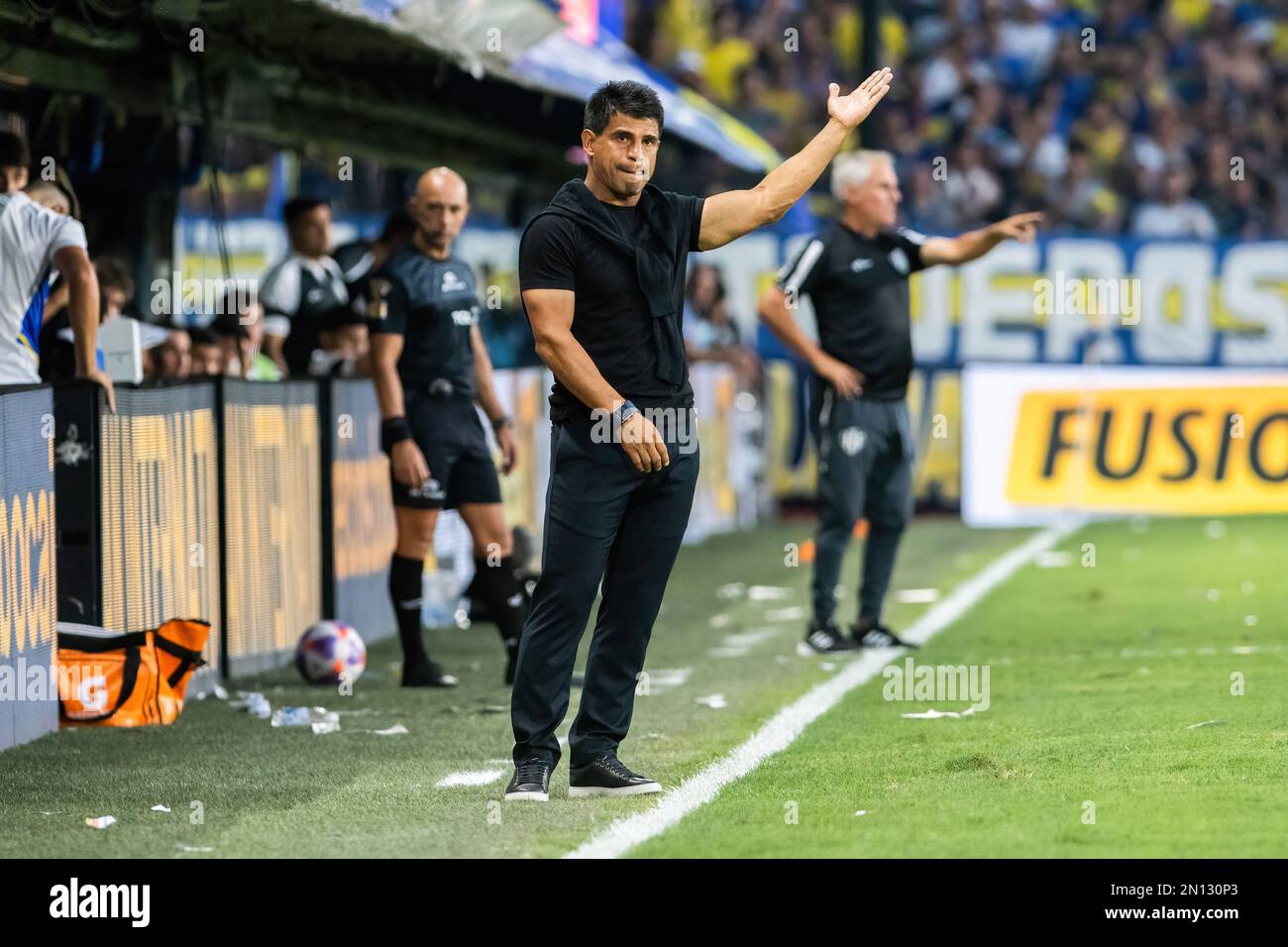 buenos-aires-argentina-05th-feb-2023-hugo-ibarra-head-coach-of-boca