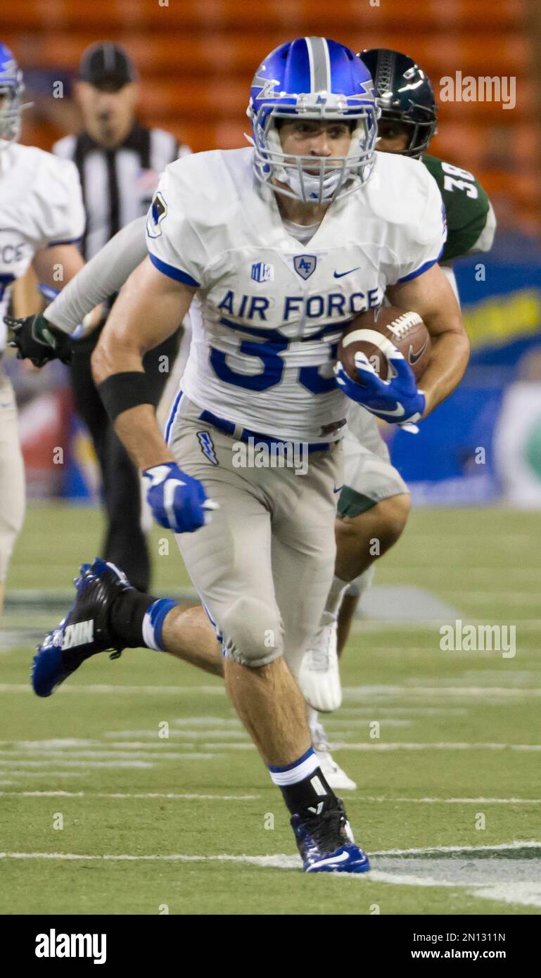 Air Force running back Timothy McVey (33) runs with the football in the