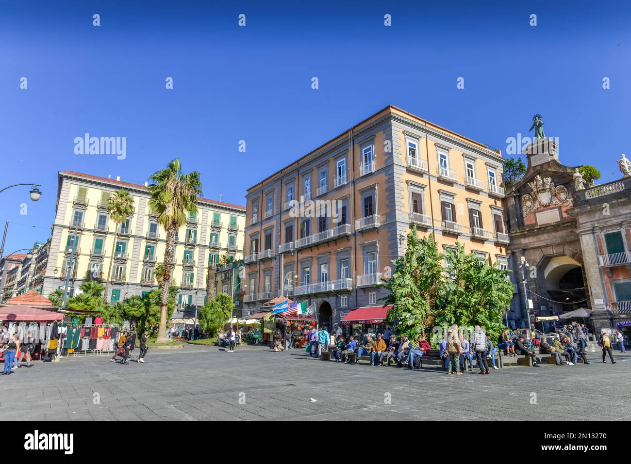 Piazza Dante, Naples, Italy, Europe Stock Photo - Alamy