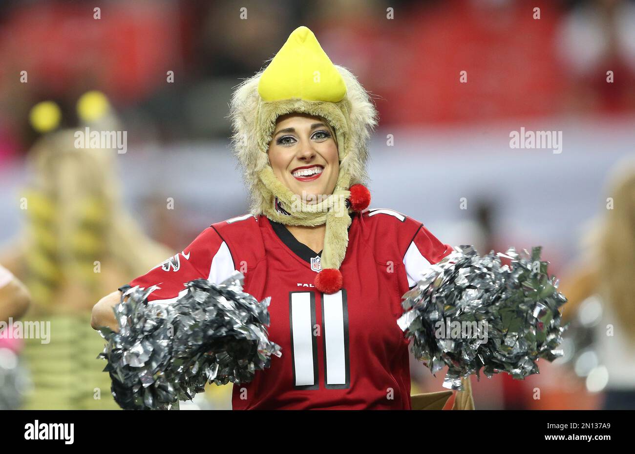 The Atlanta Falcons cheerleaders perform in Halloween costume before the  first of an NFL football game between the Atlanta Falcons and the Green Bay  Packers, Sunday, Oct. 30, 2016, in Atlanta. (AP