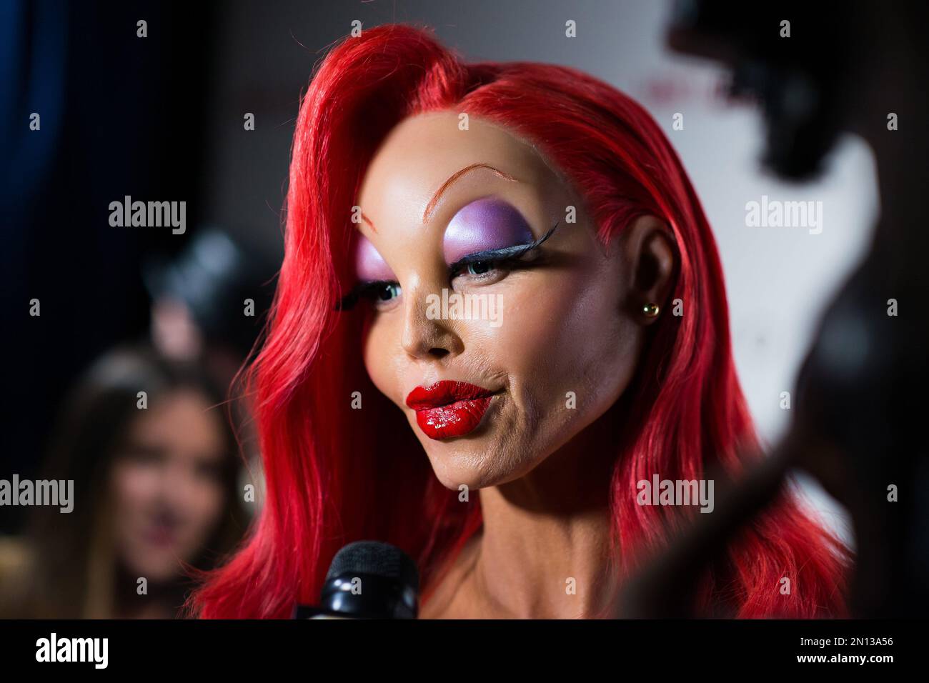 Heidi Klum dressed as Jessica Rabbit attends her 16th Annual Halloween ...