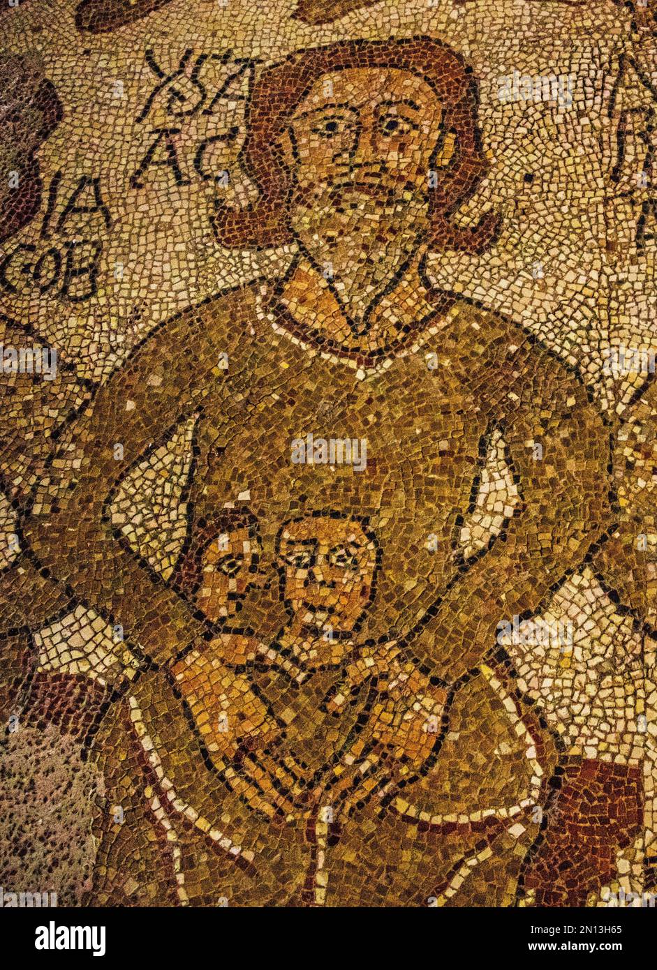 Floor mosaic in the Cathedral dell' Annunziata, Otranto, Apulia, Otranto, Apulia, Italy, Europe Stock Photo