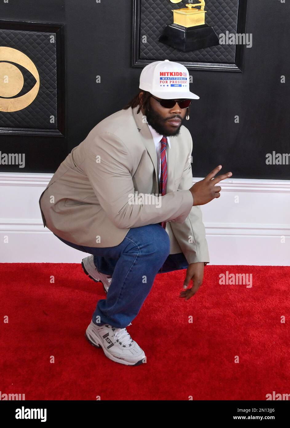 Los Angeles, United States. 05th Feb, 2023. Hitkidd attends the 65th annual Grammy Awards at the Crypto.com Arena in Los Angeles on Sunday, February 5, 2023. Photo by Jim Ruymen/UPI Credit: UPI/Alamy Live News Stock Photo