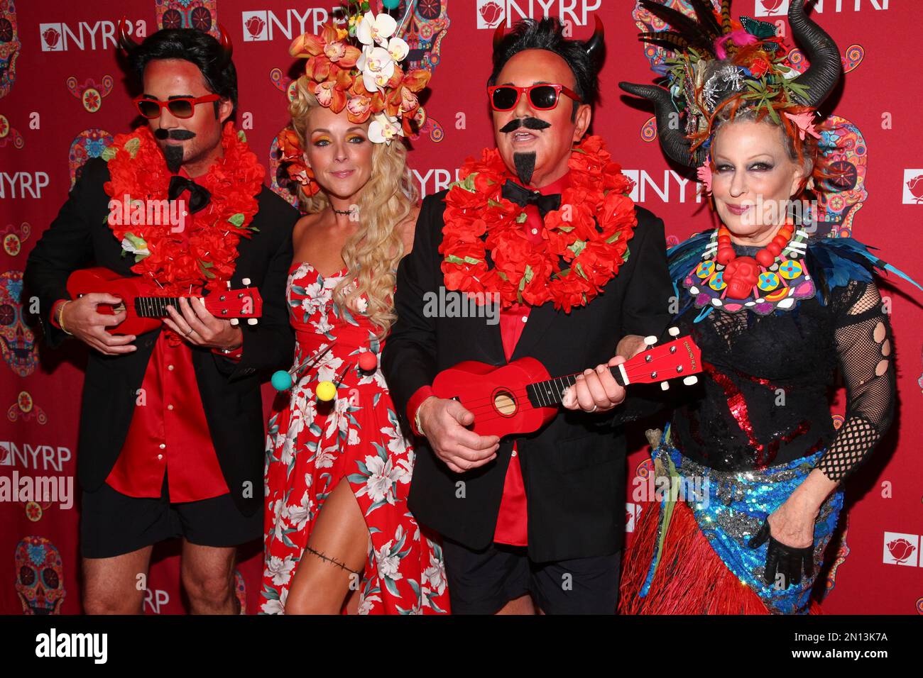 Lance LePere, from left, Jane Krakowski, Michael Kors and Bette Midler