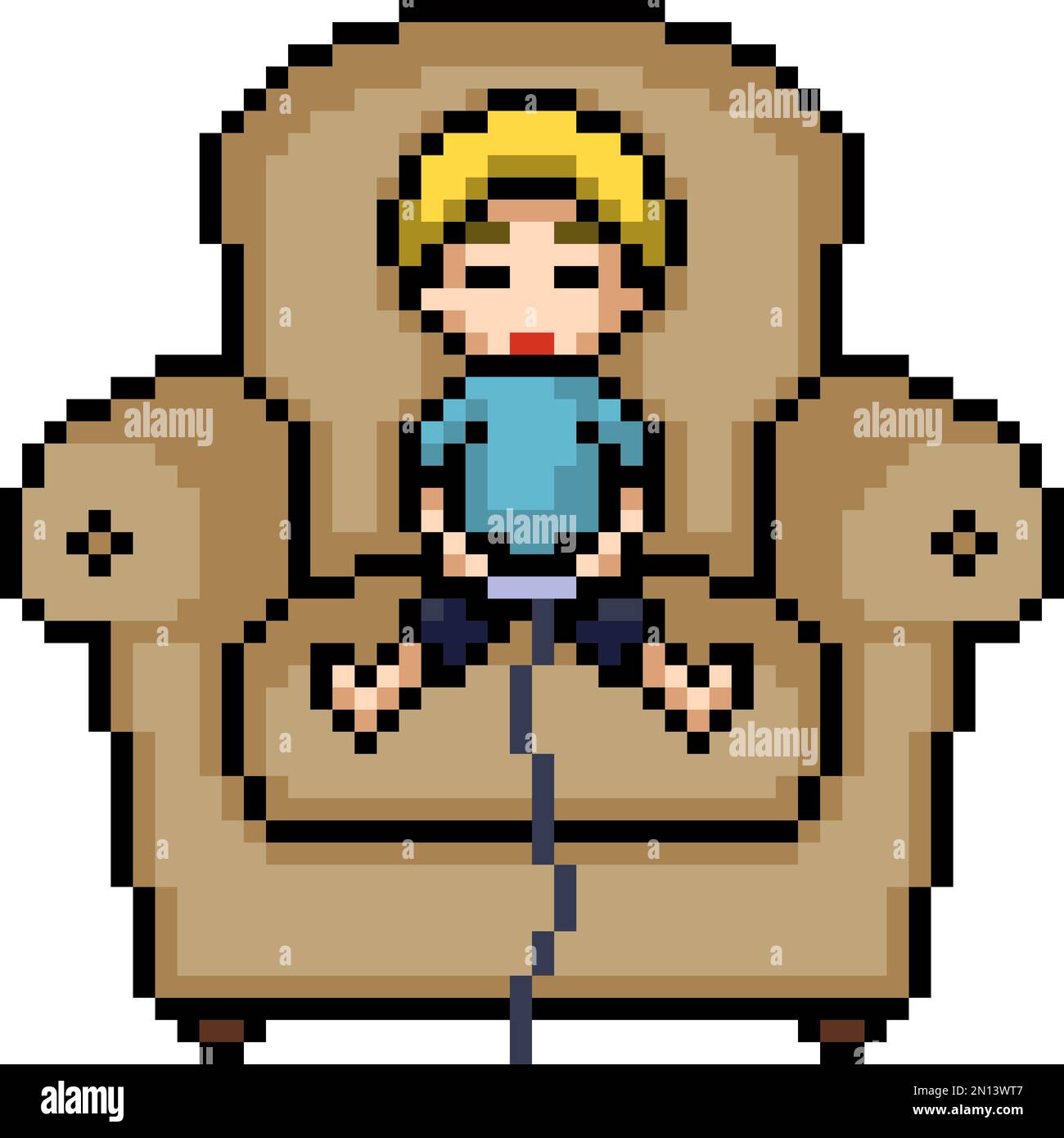 Pixel art sofa game hi-res stock photography and images - Alamy