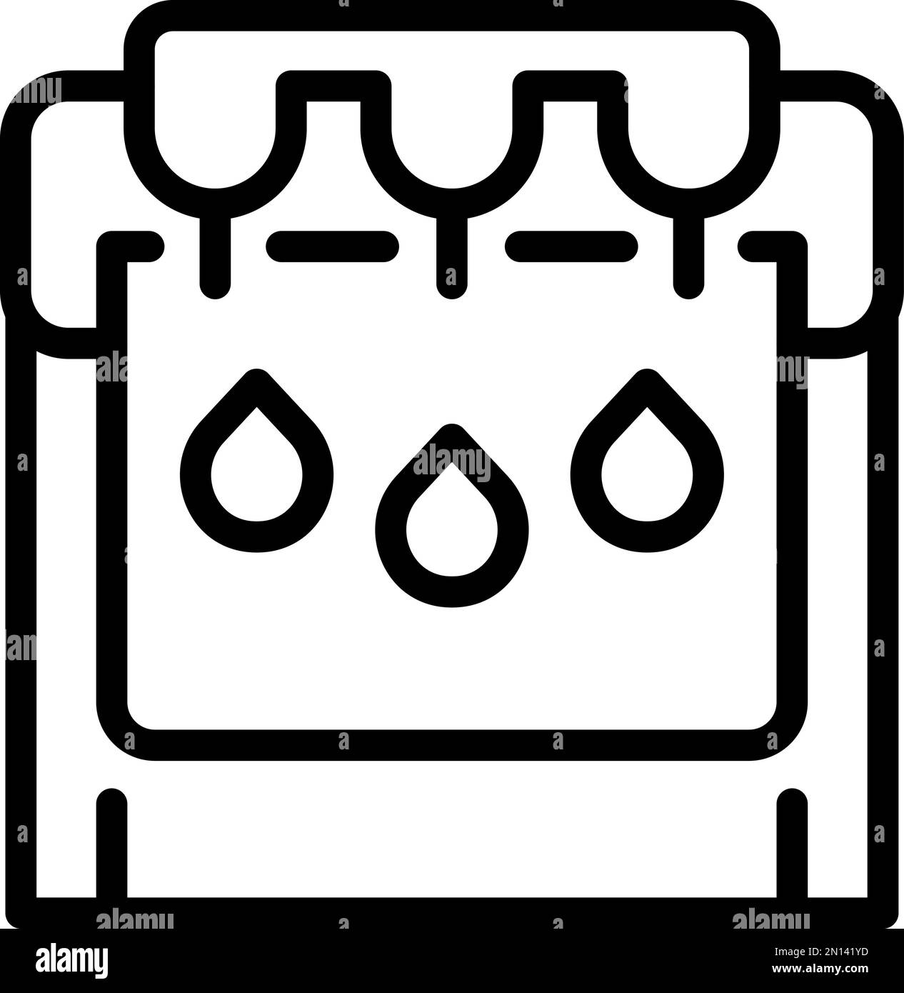Plotter format icon outline vector. Printer machine. Office device