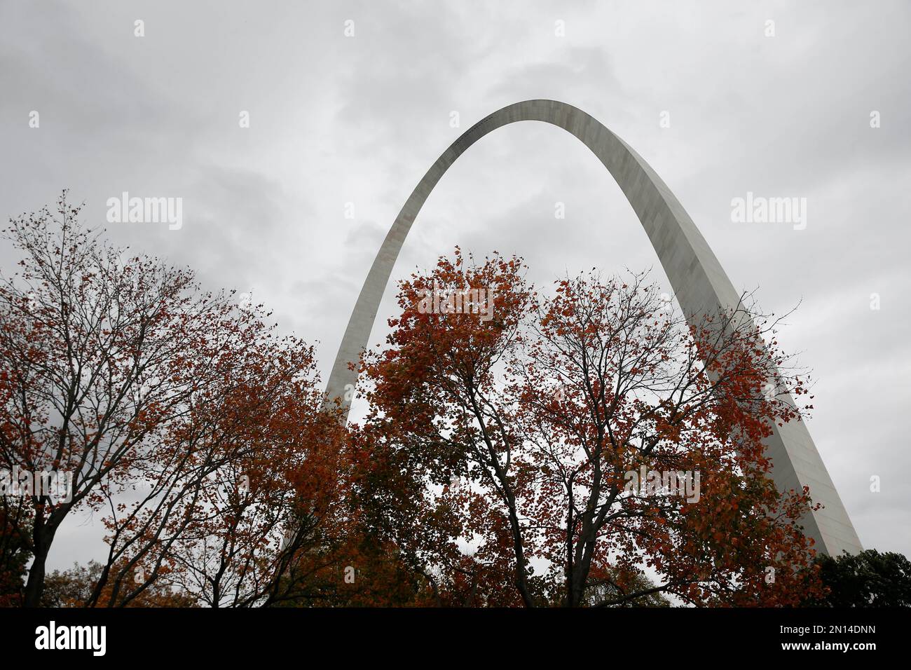 In this photo made Friday, Oct. 23, 2015, the 630foottall Gateway