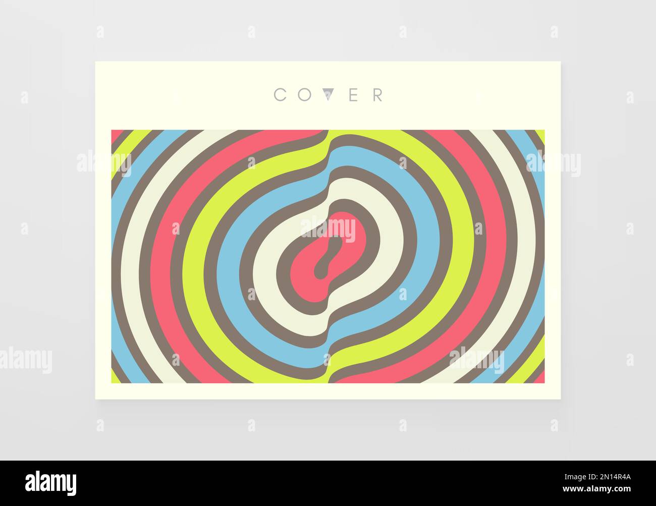 Pattern with optical illusion. Abstract striped background with ripple effect. Vector illustration. Stock Vector
