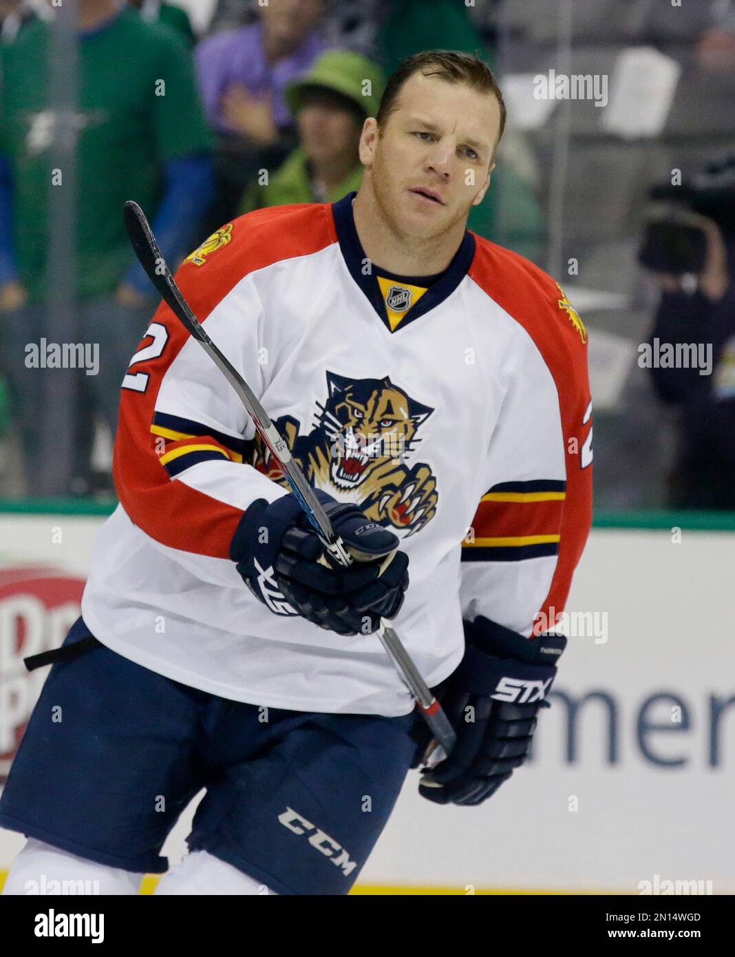 Florida Panthers right wing Shawn Thornton (22) skates the ice during