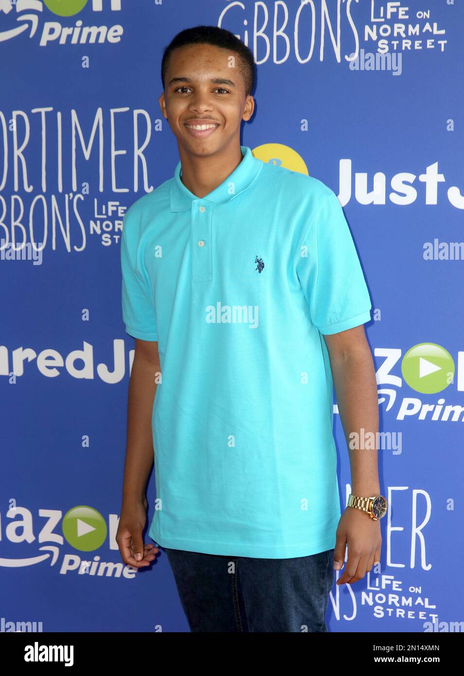 Donis Leonard Jr. attends Just Jared Jr.’s Fall Fun Day celebrating