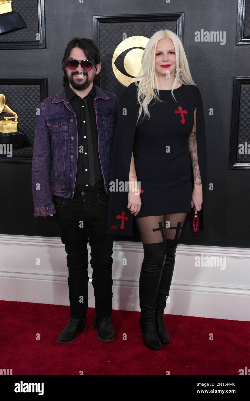 Shooter Jennings, left, and Misty Swain arrive at the 65th annual