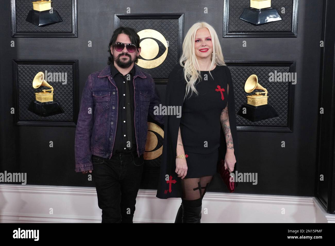 Shooter Jennings, left, and Misty Swain arrive at the 65th annual