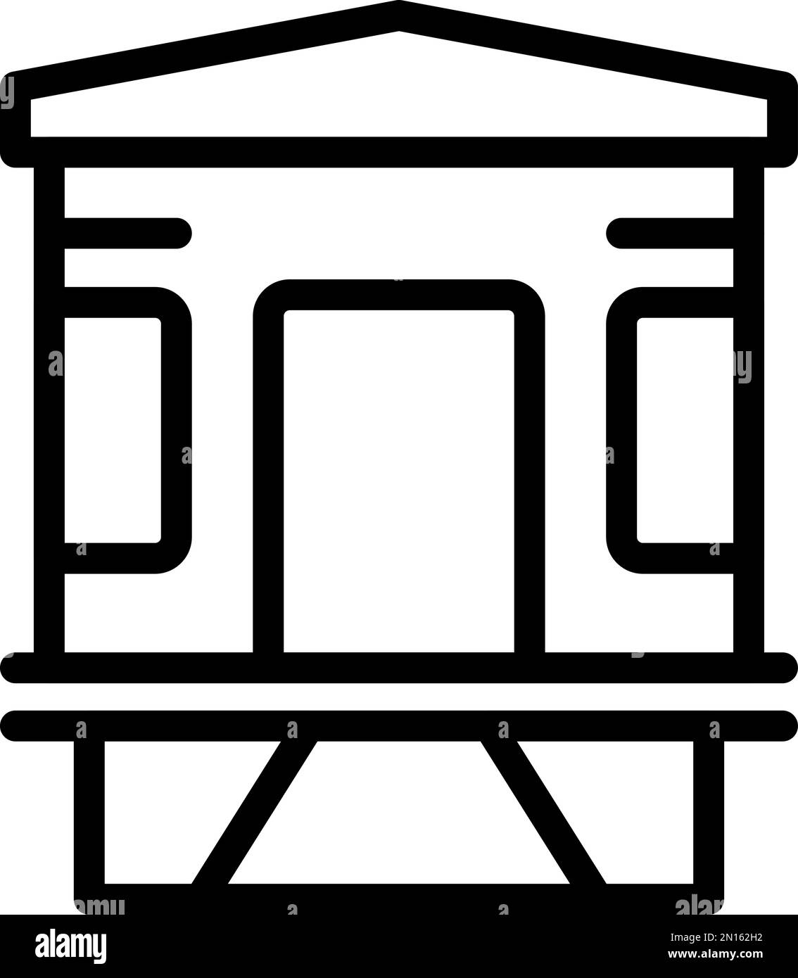 Coast guard place icon outline vector. Sea rescue. Emergency boat Stock ...