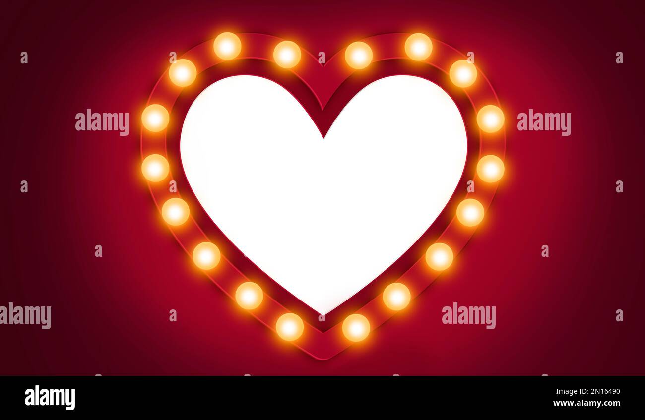 White heartshaped windows decorated with incandescent lights Shine