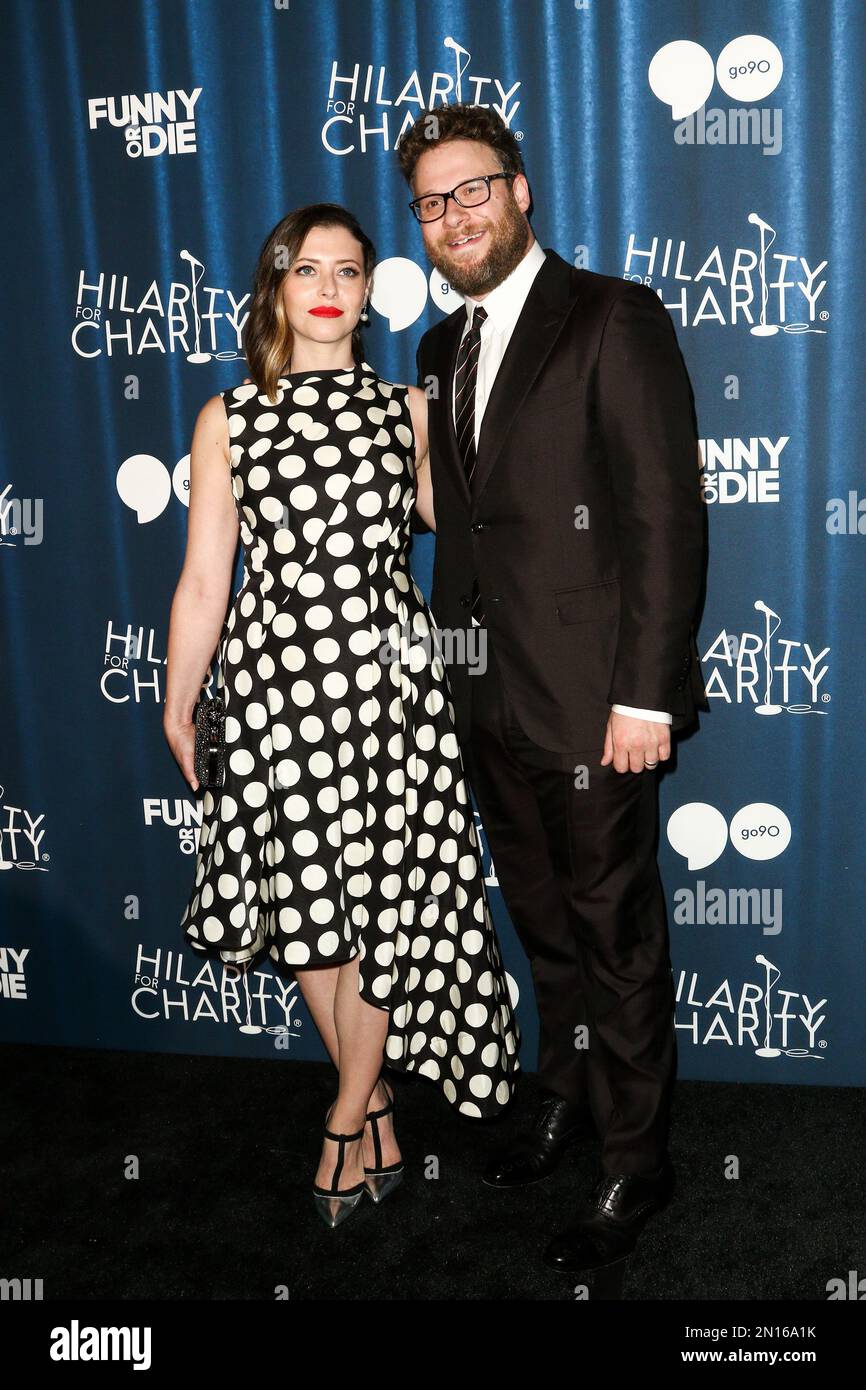 Lauren Miller Rogen, left, and Seth Rogen attend Hilarity for Charity's Annual Variety Show
