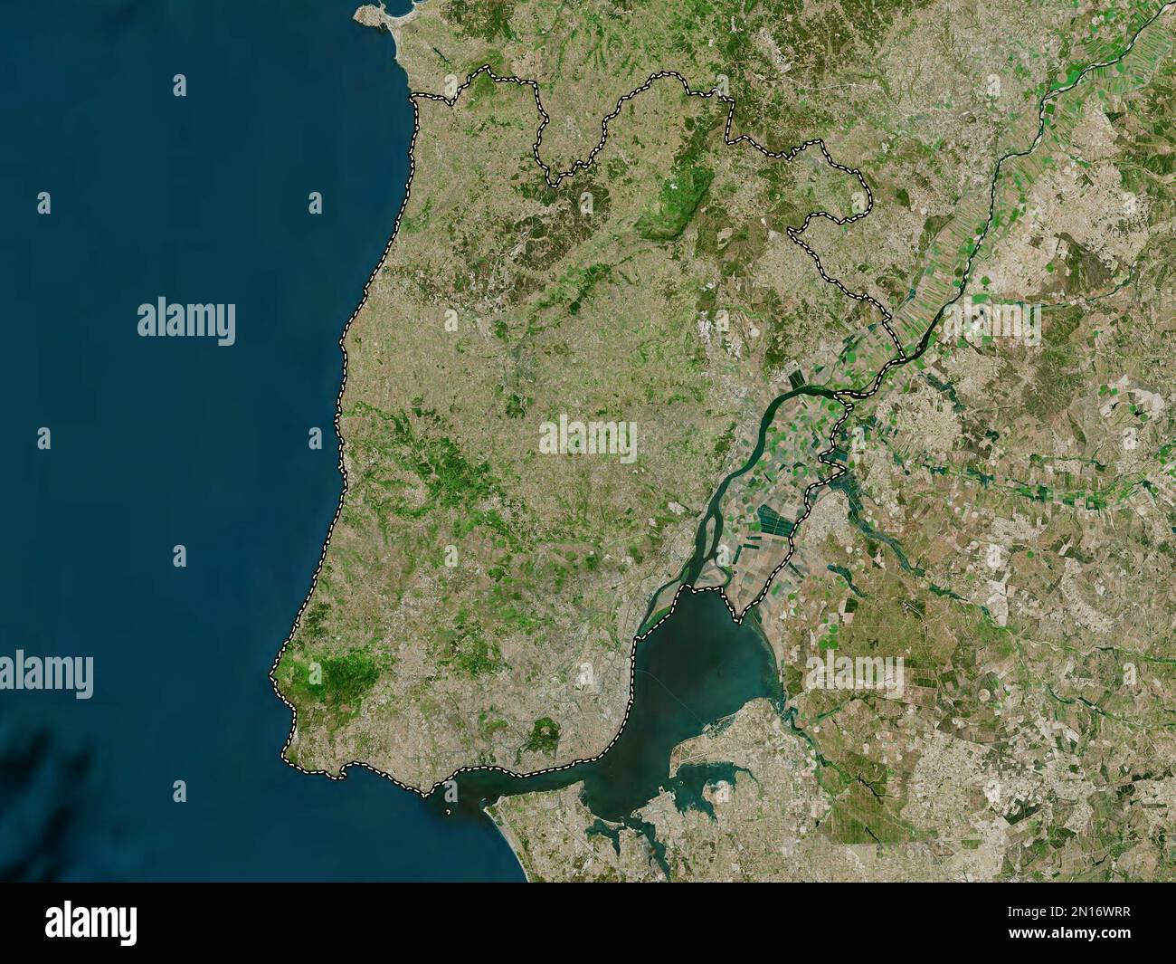 Portugal Map and Satellite Image