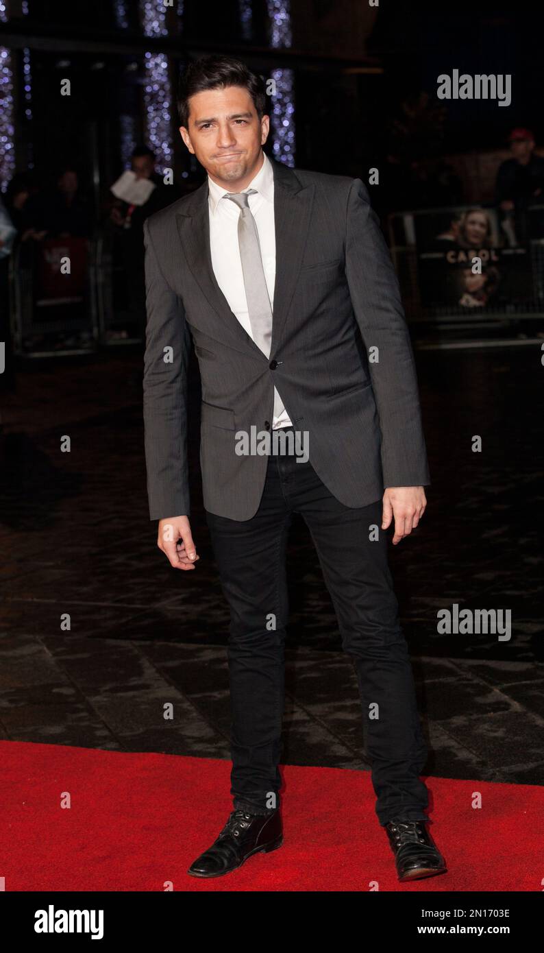 Actor John Magaro poses for photographers upon arrival at the Premiere
