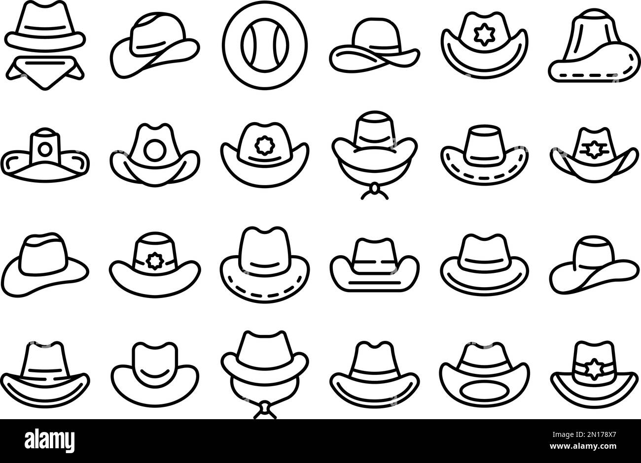 Tall cowboy hat Black and White Stock Photos & Images - Alamy