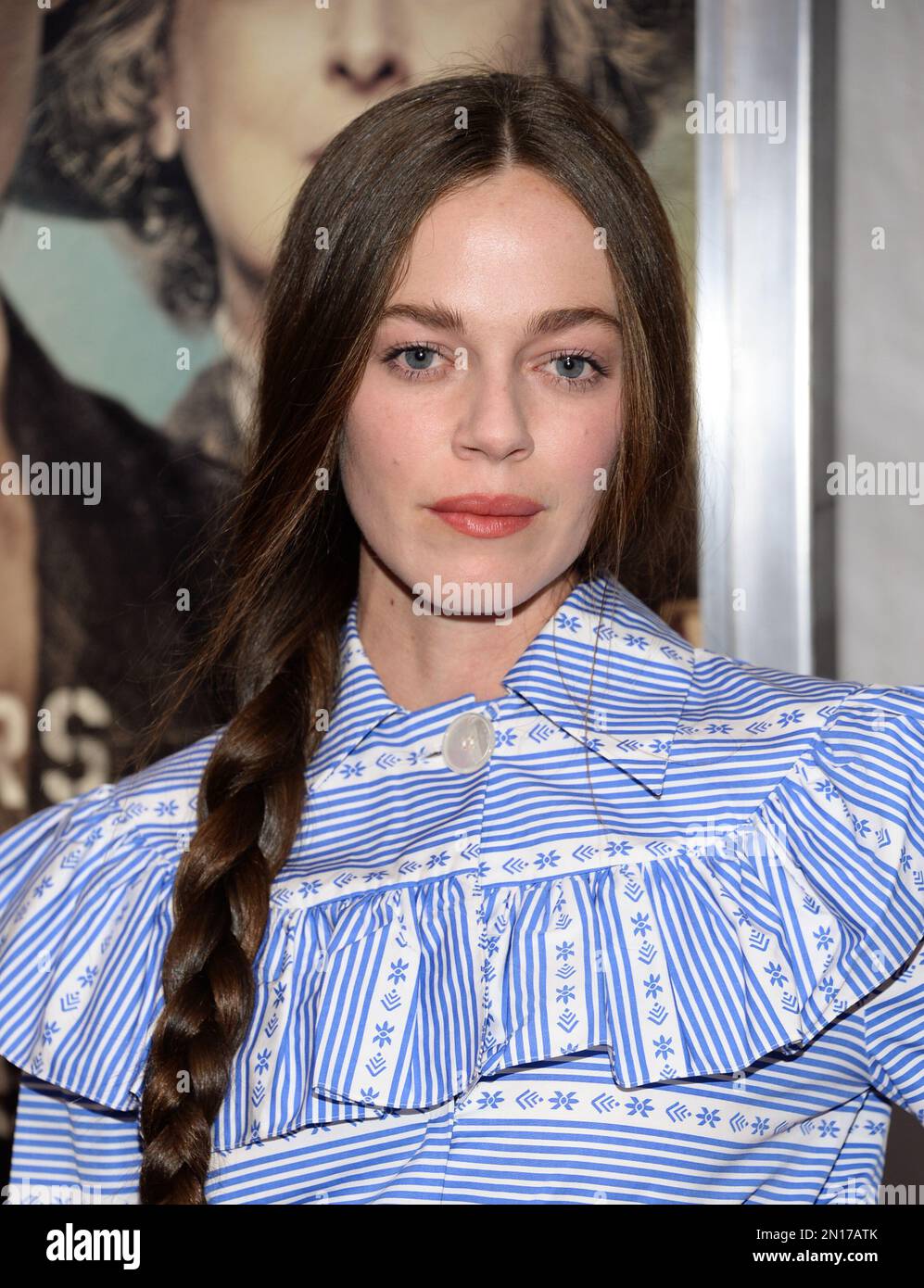 Hailey Gates attends the premiere for "Suffragette" at the Paris
