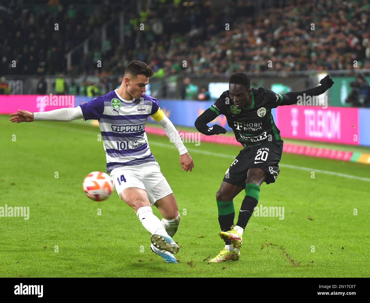 Ferencvarosi TC V Ujpest FC - Hungarian OTP Bank Liga 1-0 Editorial Stock  Photo - Image of ajpest, football: 187766763