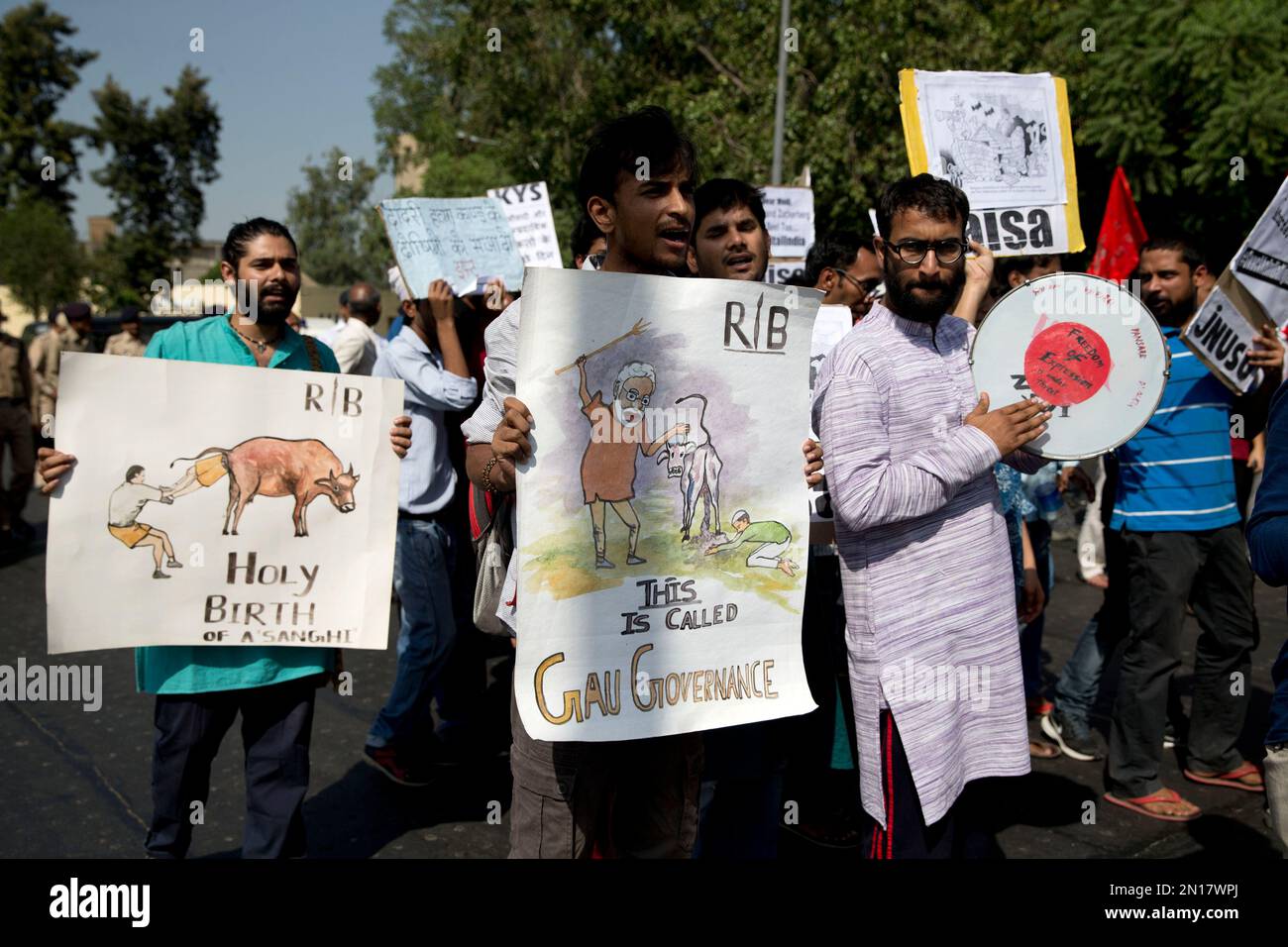 All India Students Association (AISA) And Krantikari Yuva Sangathan ...