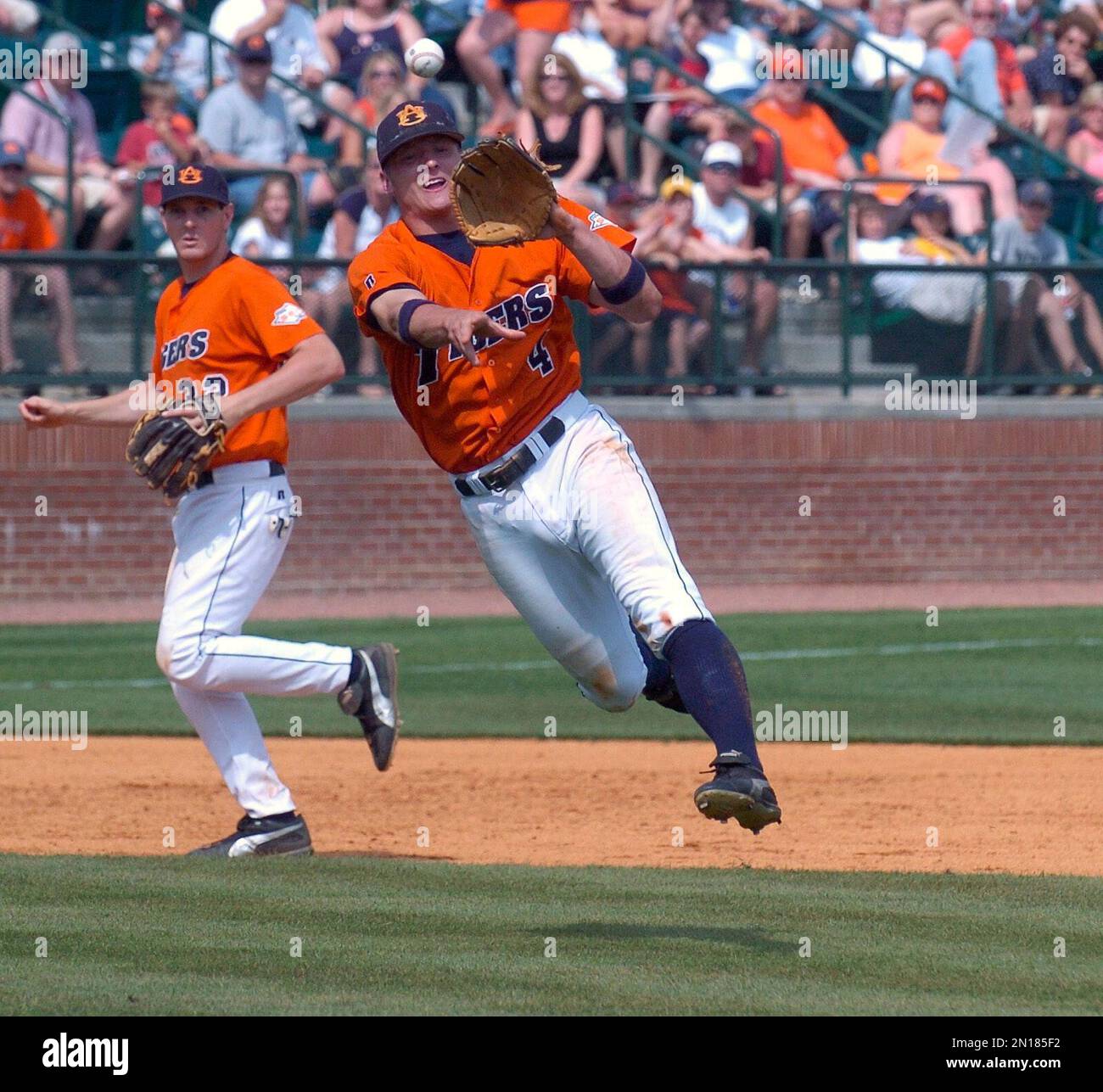 FILE In this May 22, 2005, file photo, Auburn's Josh Donaldson makes