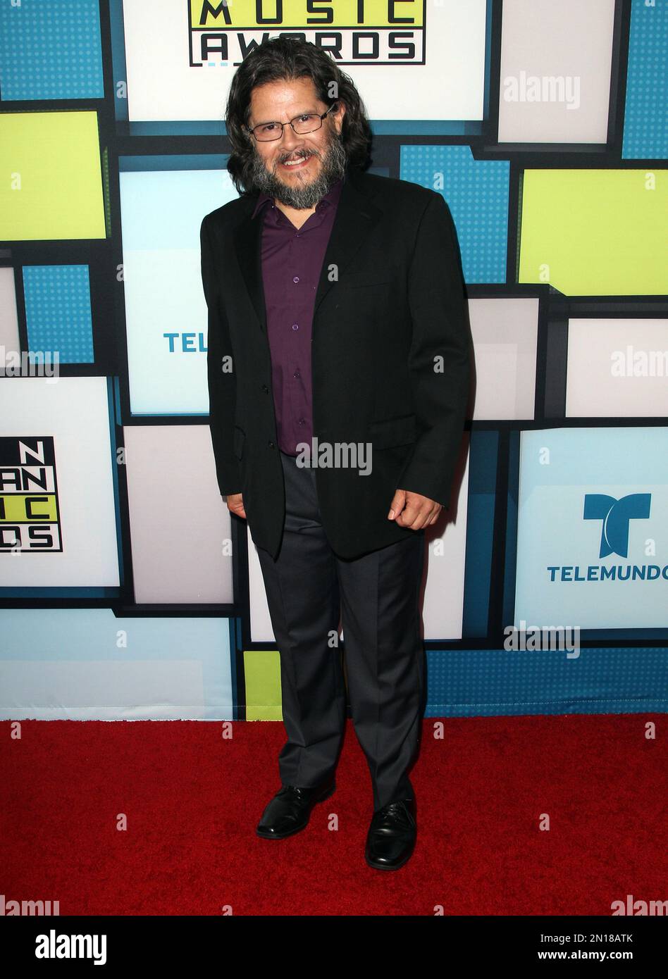 Jorge Zarate poses backstage at the Latin American Music Awards at the