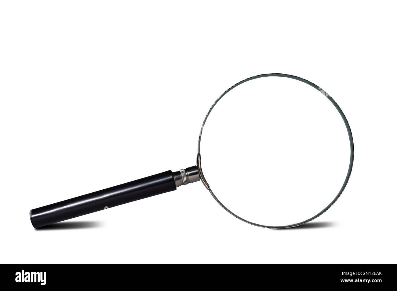 magnifier lens isolated on white background Stock Photo