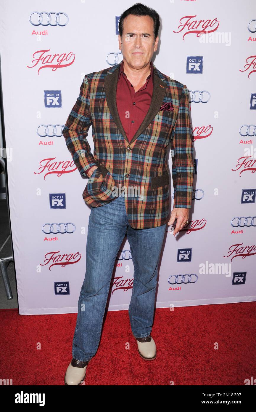 Actor Bruce Campbell arrives at the LA Premiere of "Fargo" Season two