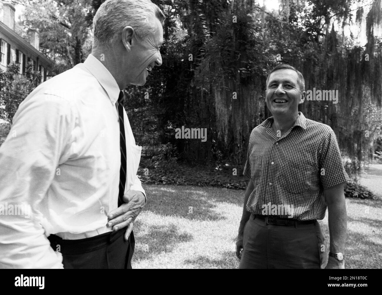 Leroy Collins (left) and Fletcher Knebel, 1964 Stock Photo Alamy