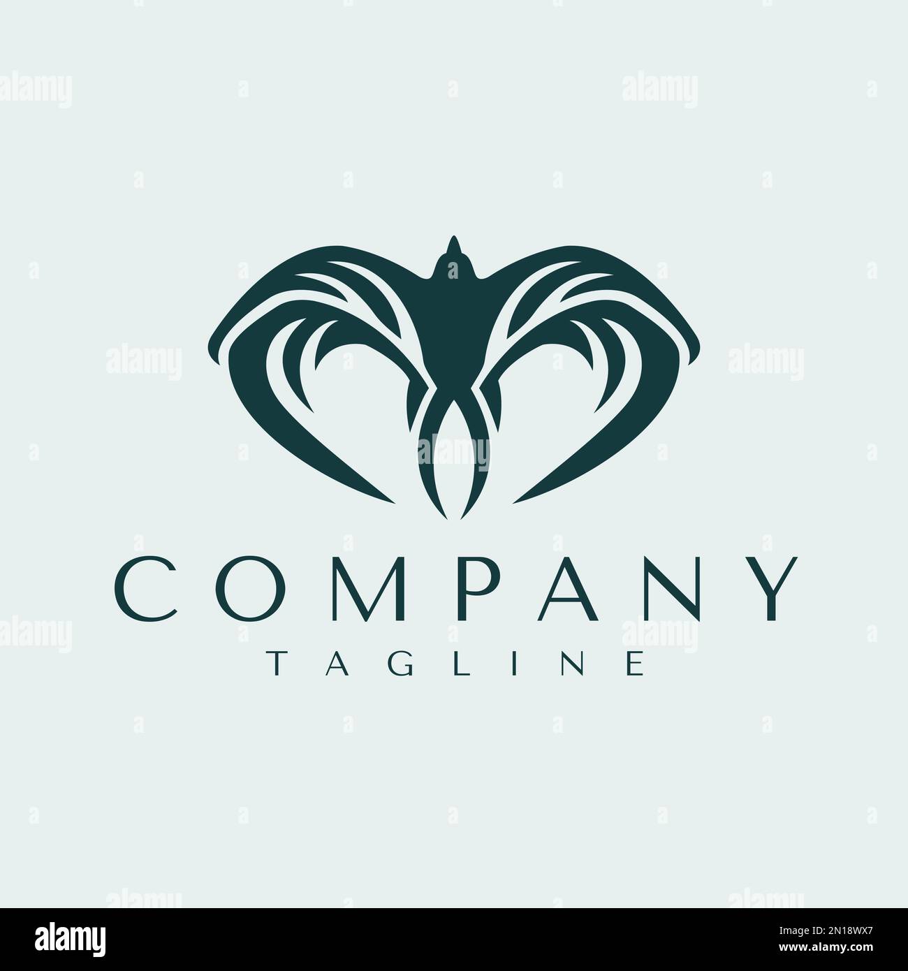 Bird M letter logo design template. Letter M bird logo graphic vector. Stock Vector