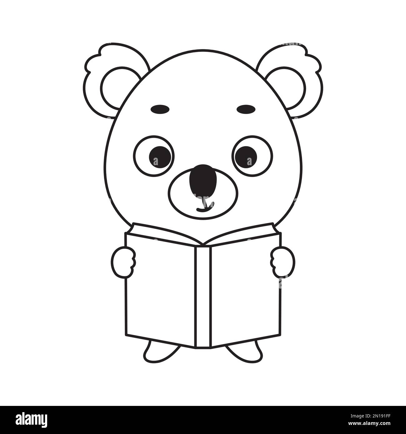 10 Fun Animal Reading Books Coloring Pages for Kids