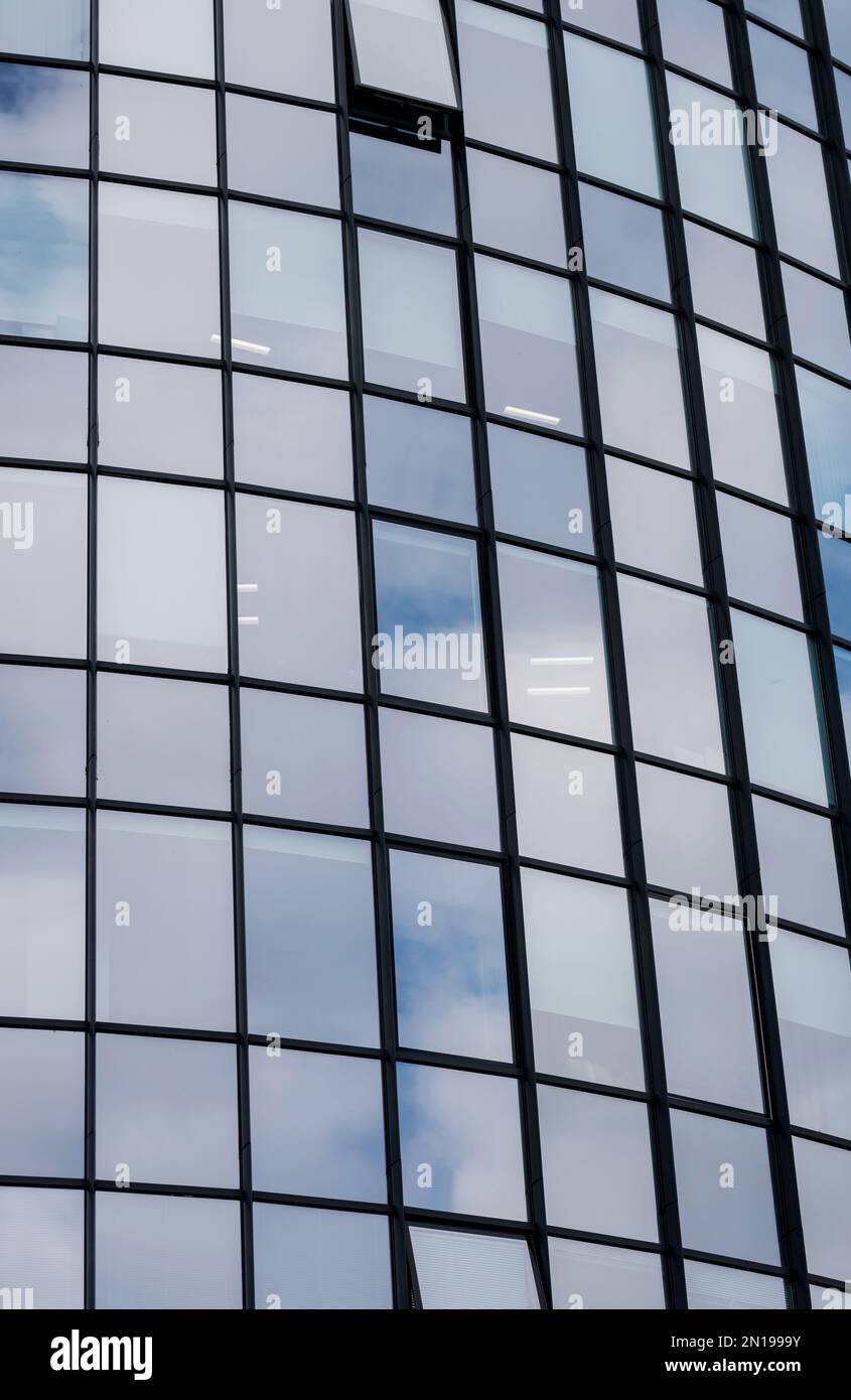 Office building exterior. Skyscraper commercial modern city Stock Photo ...