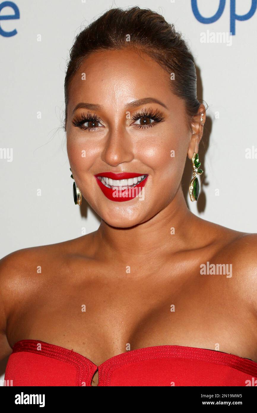 adrienne bailon red dress Adrienne Bailon Editorial Stock Photo - Stock Image
