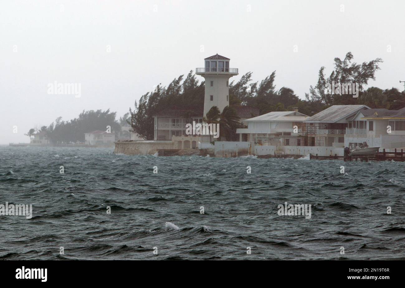 Wind and rain from Hurricane Joaquin affect Nassau, Bahamas, Friday