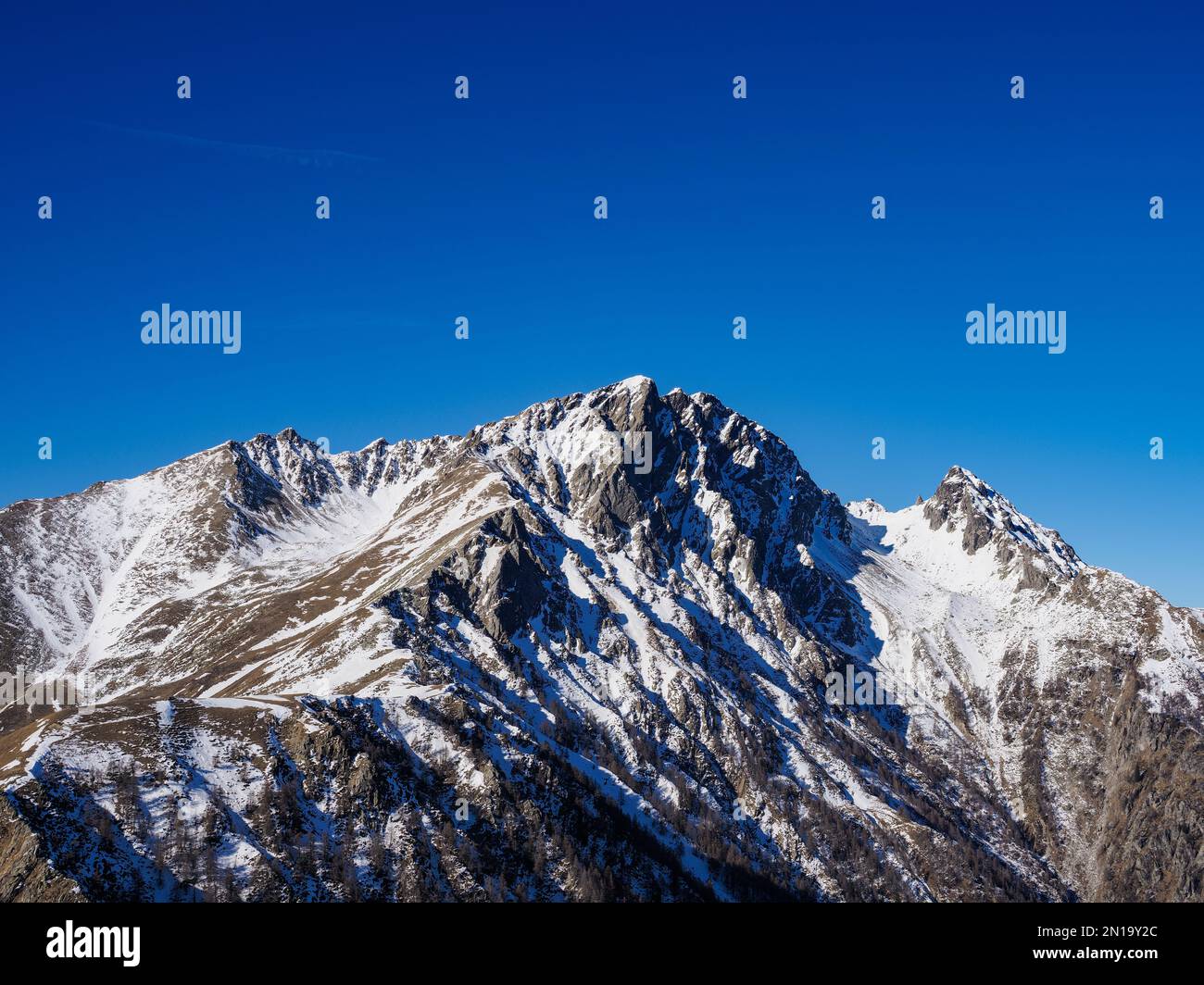 Mount Sasso Canale in the Italian alps of Lake Como Stock Photo