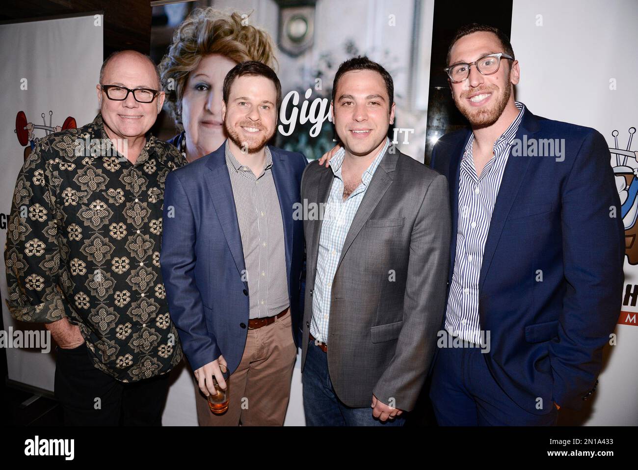 From left to right, executive producer and showrunner Tim Gibbons, IFC's VP of original