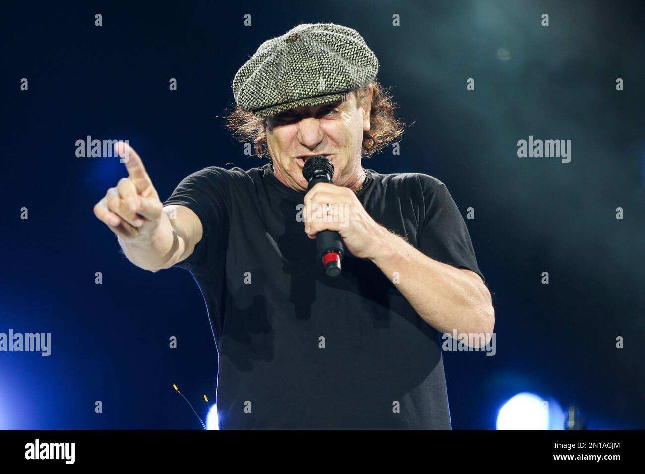 Brian Johnson of AC/DC performs during the final U.S. stop of their ...
