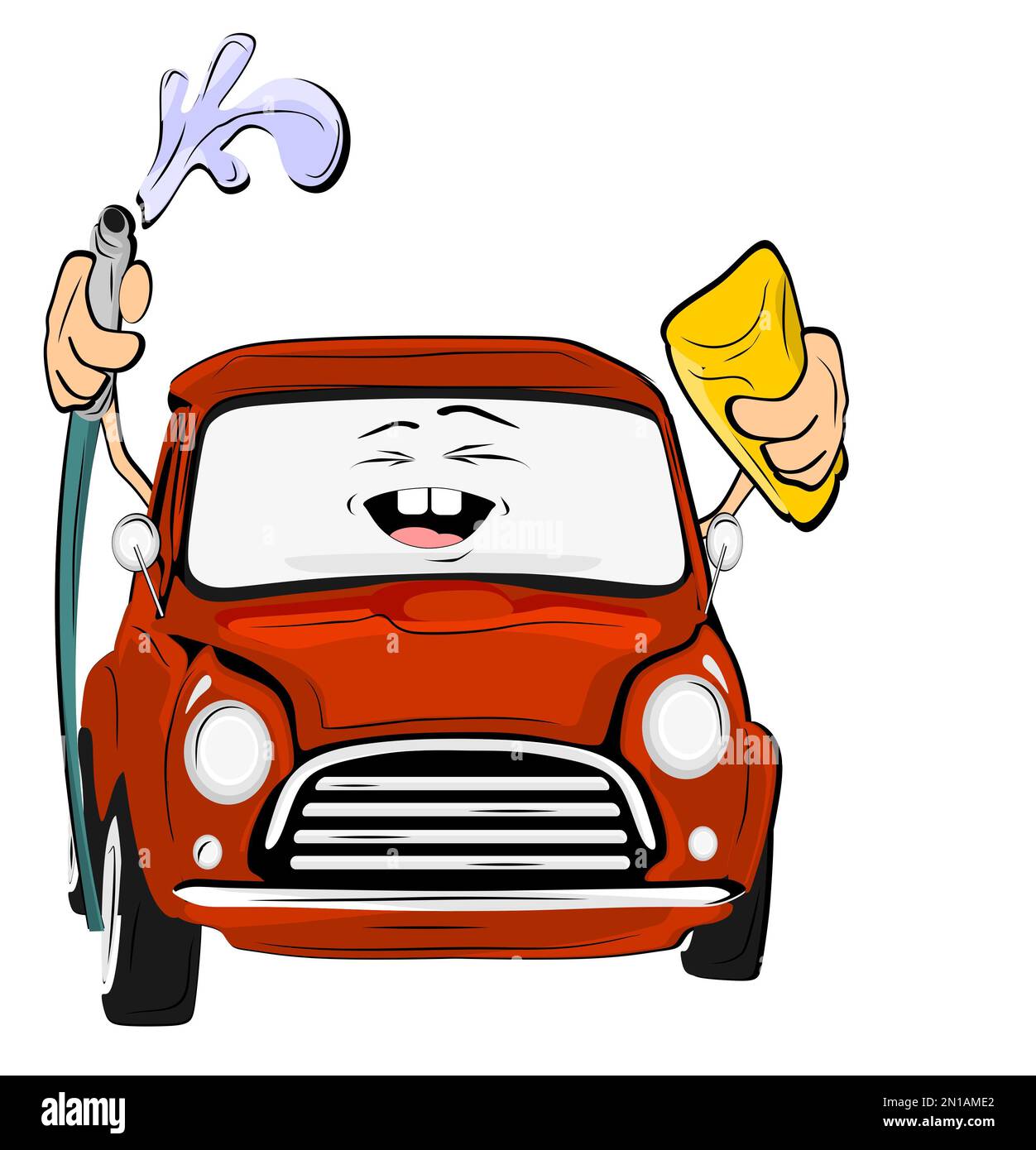 Little red car Cut Out Stock Images & Pictures Alamy