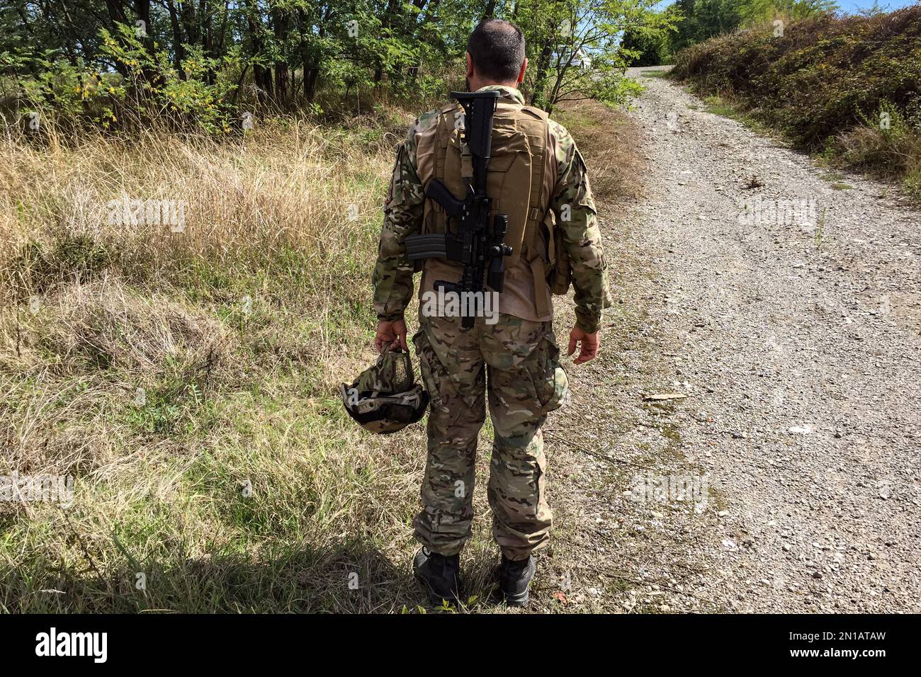 soldier selfie while he is fighting war Stock Photo Alamy