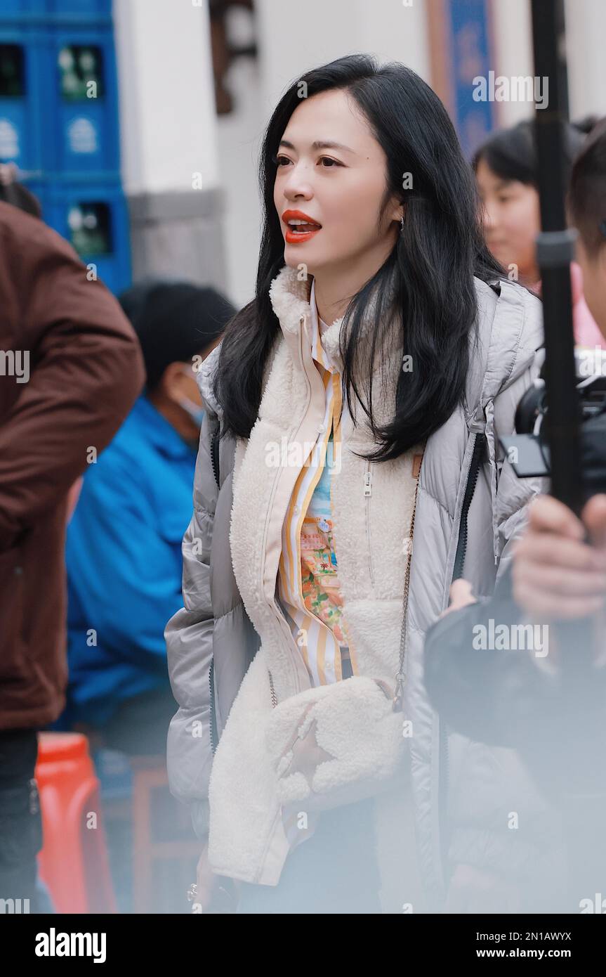 Chinese actress and philanthropist Yao Chen recorded a program in Hangzhou  City, east China's Zhejiang Province, 3 February, 2023. (Photo by  ChinaImages/Sipa USA Stock Photo - Alamy