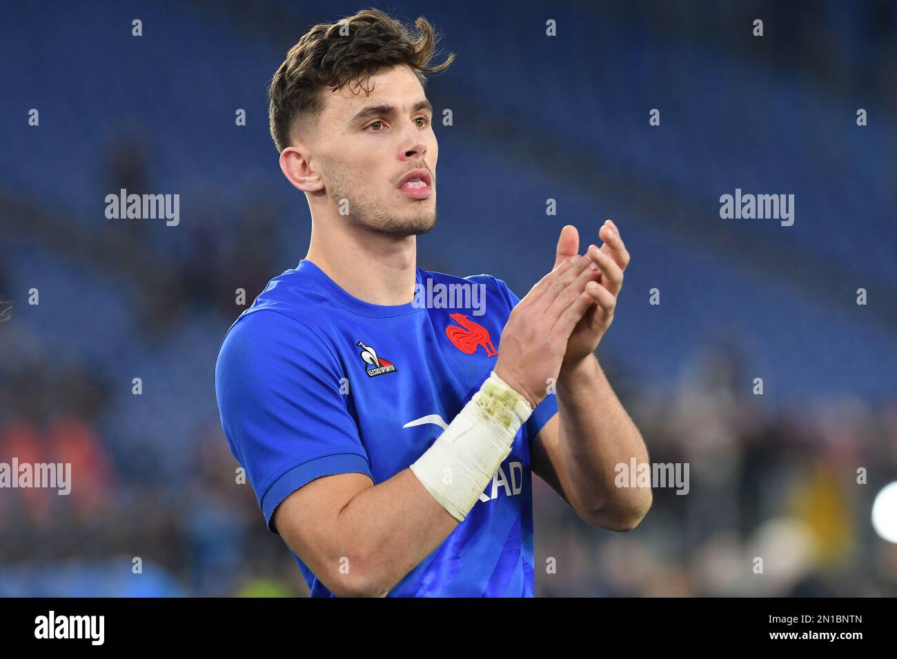 Ethan Dumortier of France during 6 Nations International rugby match Italy versus France;05th February 2023; Stadio Olimpico, Rome, Italy (Credit photo AllShotLive/Sipa Usa Stock Photo