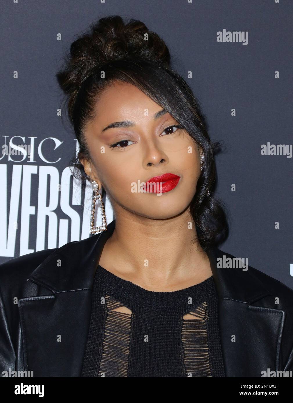 Liyah katana arrives at Universal Music Group 2023 After Party Celebrates The Grammys  held at Milk Studios in Los Angeles, CA on Sunday, February 5, 2023 . (Photo By Juan Pablo Rico/Sipa USA) Stock Photo