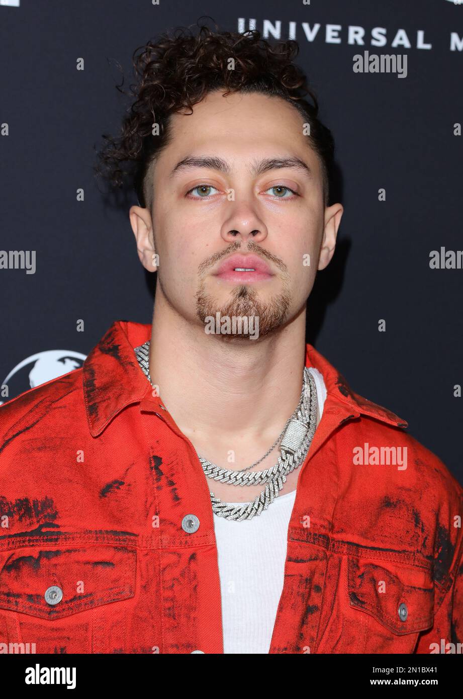 Acraze arrives at Universal Music Group 2023 After Party Celebrates The Grammys held at Milk