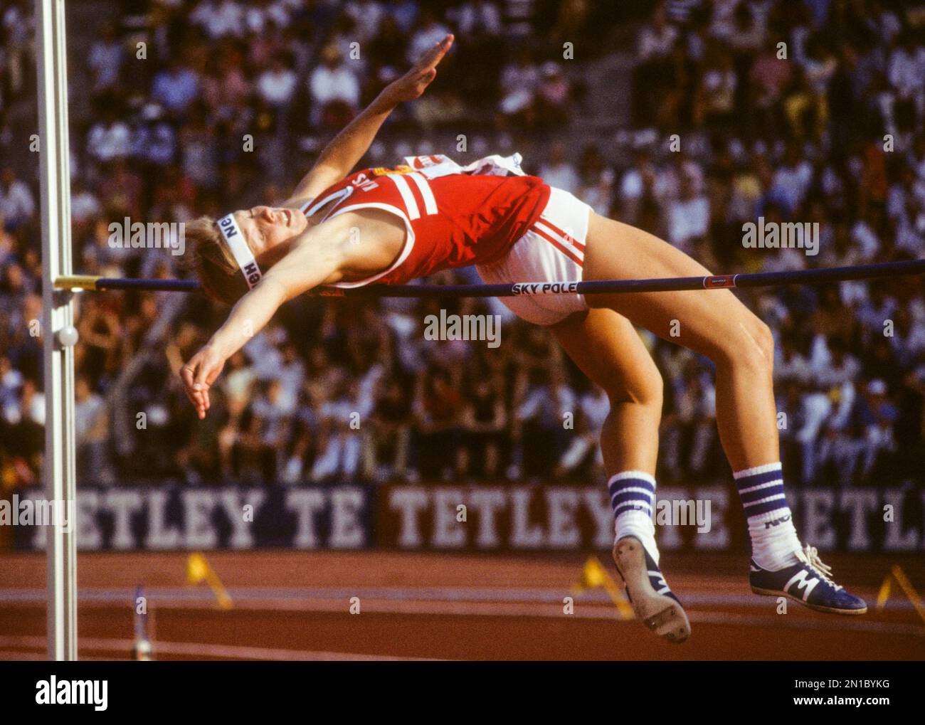 SUZANNE LORENTZON Swedish former female high jumper at DN Galan in