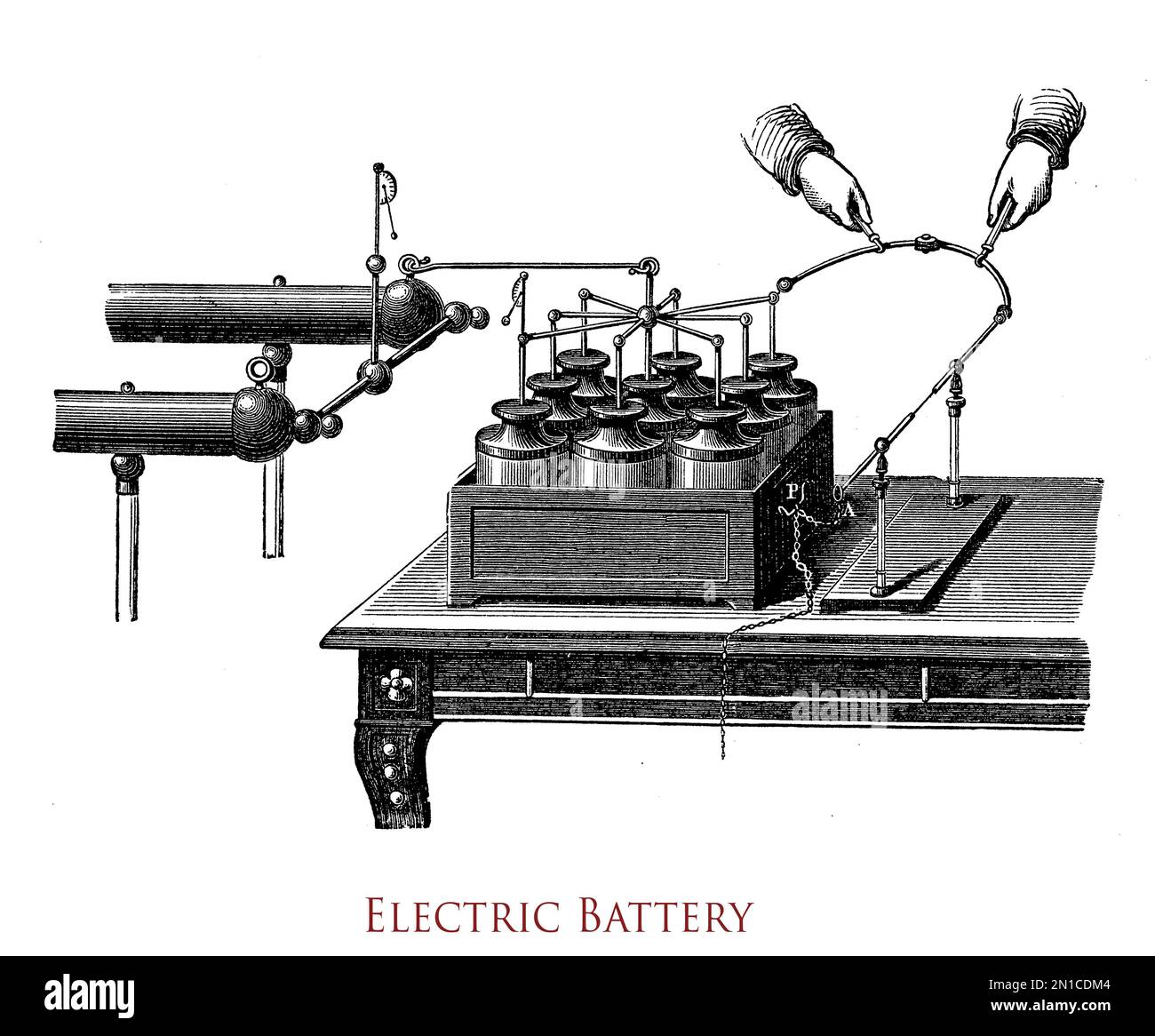 Electric battery as device composed of multiple cells providing
