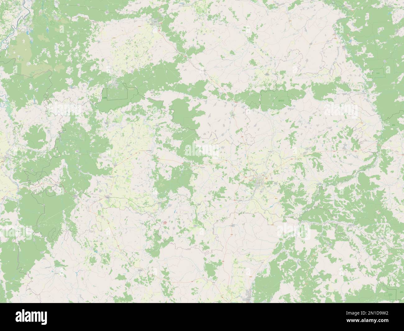 Mordovia, republic of Russia. Open Street Map Stock Photo