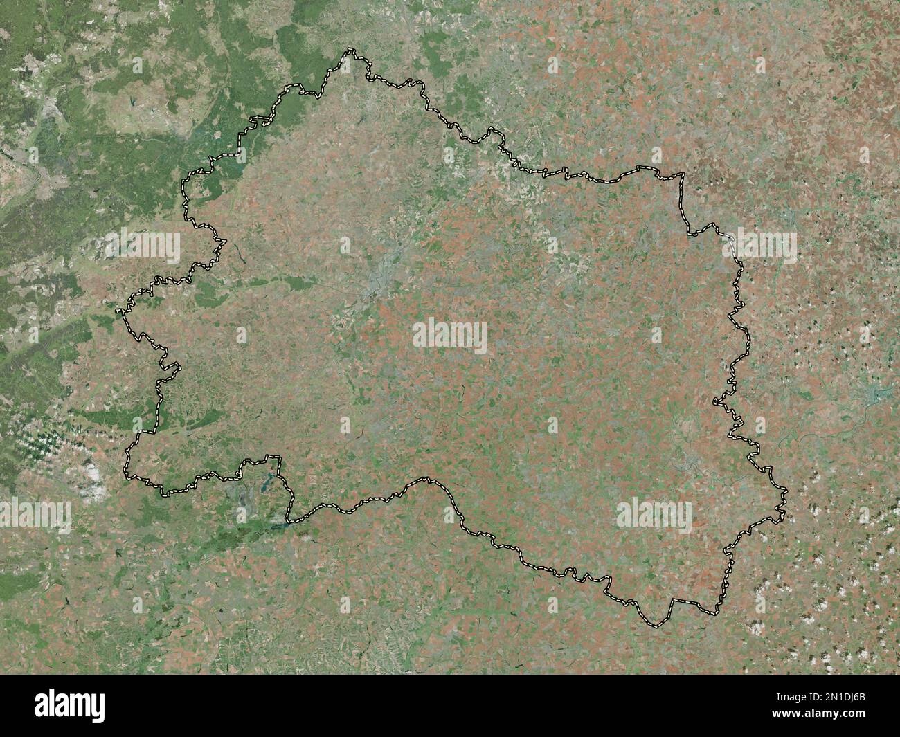 Orel, region of Russia. High resolution satellite map Stock Photo